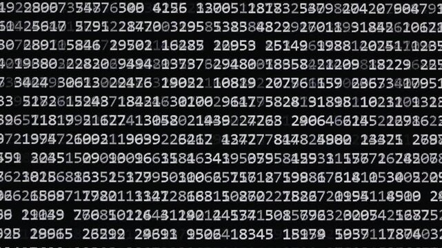 Running hacker like computer codes and information on digital screen

