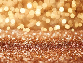 Golden glitter bokeh background