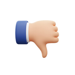 Thumb Down Icon Representing Dislike, Negative Reaction, or Disapproval