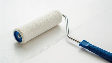 Fototapeta premium Paint Roller on White Background