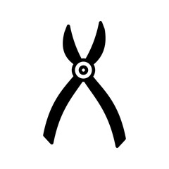 Plumber pliers icon vector illustration vector illustration, pictogram isolated on white background. color editable