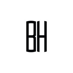 BH monogram logo design letter text name symbol monochrome logotype alphabet character simple logo