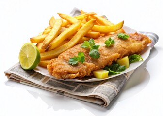 Delicious Fish and Chips by Weston-Super-Mare Beach, UK