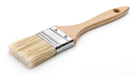 Paintbrush, Wood Handle, White Background