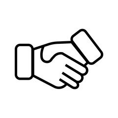 handshake icon vector design illustration