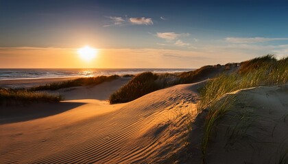 Obraz premium sunset at the dune beach