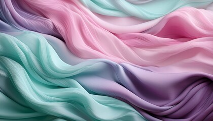 Obraz premium pastel pink purple and teal coloured soft wallpaper background texture