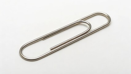 Paperclip on White Background