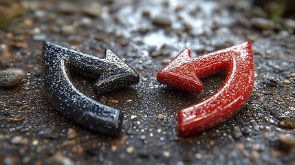 Clashing Arrows on Wet Ground