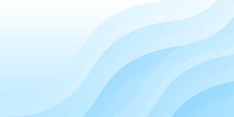 White wavy glowing lines on a blue background. Futuristic digital high-technology pattern background abstract modern design