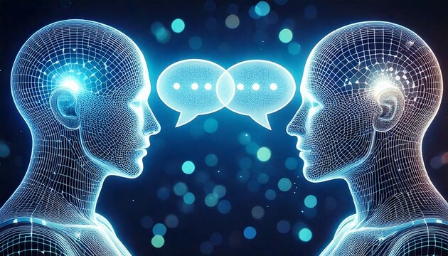 Reference Image : conversation entre deux robots