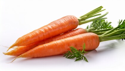 carrots isolated on white background
