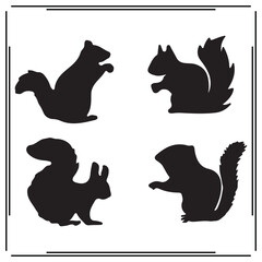 Chipmunk silhouette, Chipmunk illustration , Chipmunk clipart, Chipmunk vector , Chipmunk icon , black Chipmunk, Chipmunk illustration on white background, Chipmunk vector illustration ,					
