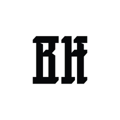 BH monogram logo design letter text name symbol monochrome logotype alphabet character simple logo