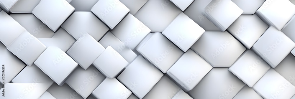 Poster a white background with a pattern of white squares