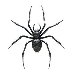 3D icon of African whip spider isolated on transparency background