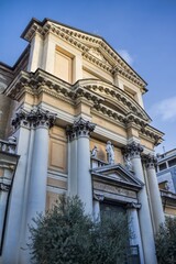 Fototapeta premium brescia, italien - kirche san lorenzo an der piazza bruno boni