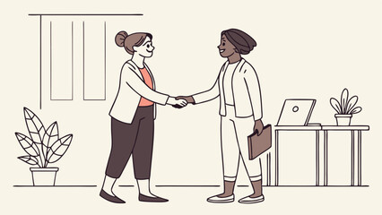 hiring a new member vector illustration