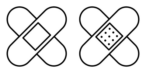 Medical patch plaster icon symbol 