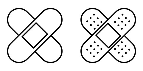 Medical patch plaster icon symbol 