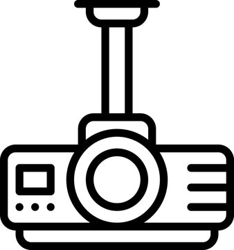 black projector hanging from ceiling clip art preview