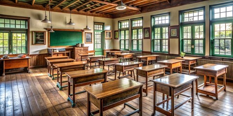 Vintage Classroom Interior