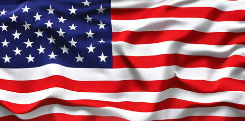 Naklejka premium Waving American flag symbolizing freedom and patriotism