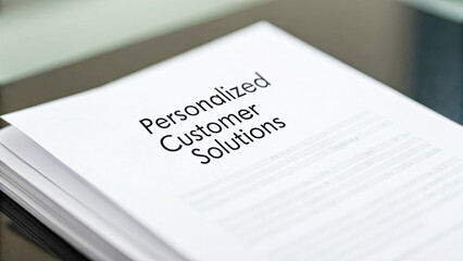 Obraz premium Customer relationship management strategy for personalized solutions