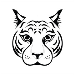 tiger head vector