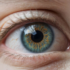 close up of human eye