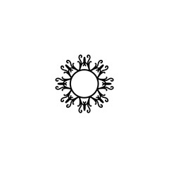 Vintage Circle Mandala Frame