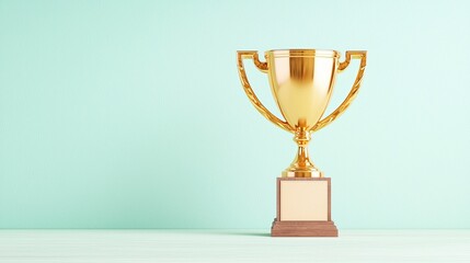 Self-Confidence merging cartoon minimalism with a vibrant trophy icon, symbolizing personal victories, Self-Confidence for Personal Growth and Celebrating Small Wins.