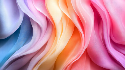 Obraz premium Colorful Fabric Drape Texture