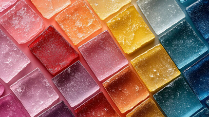 Colorful Candy Squares Pattern