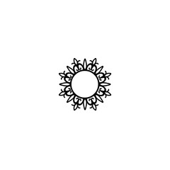 Vintage Circle Mandala Frame