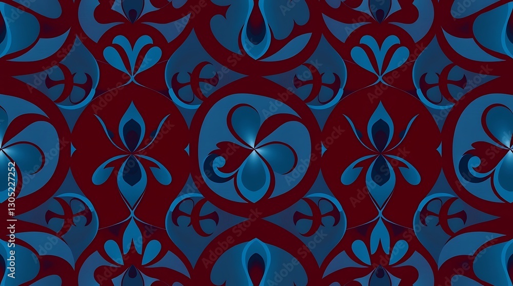 Aufkleber elegant pattern: a captivating symmetrical design, the intricate pattern showcases an interplay of c