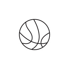 Basketball ball icon. line and glyph version, outline and filled vector sign. Rubber ball linear and full pictogram. Sports equipment symbol, logo illustration.