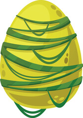 Fairytale dragon egg vector illustration