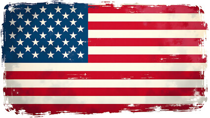 Fototapeta premium brush strokes give grungy feel us state flag design paint texture