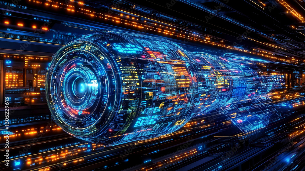 Poster futuristic hyperdrive engine digital space concept art sci-fi environment dynamic perspective advanc