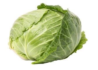 Fresh cabbage isolated on white background