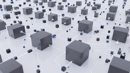 3d render of a group of people