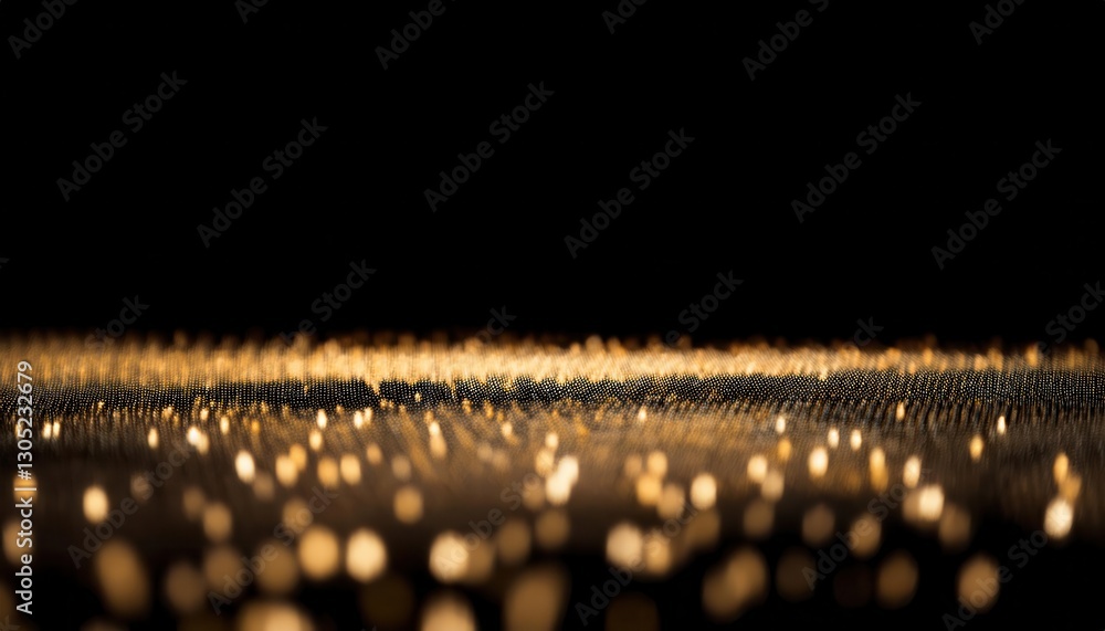 Poster golden glitter texture with shimmering bokeh effect, luxury abstract background for festive design, 