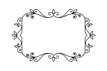 frame with floral ornament