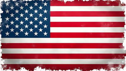 Naklejka premium grunge textures us flags feature bold brush strokes creating gritty layered