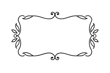 frame with floral ornament