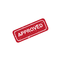 approved stamp sign icon logo outline cheklist vector design