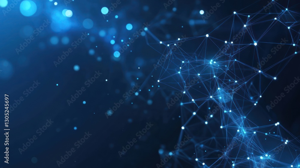 Aufkleber abstract network of glowing points and lines. background of a connection concept. possible use stock