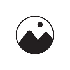 Fototapeta premium Gallery icon linear logo isolated