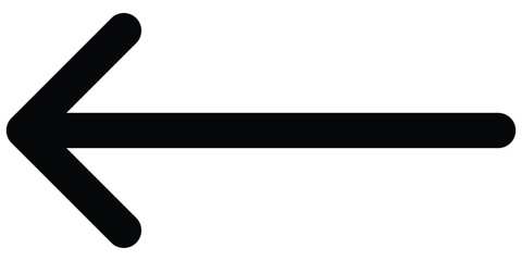 Long arrow. Black arrow pointing. Black large arrow. Bold thin long arrow. Long arrow on white background.